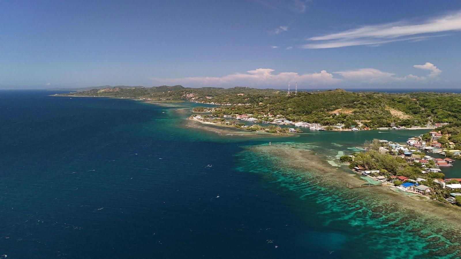 Roatan coastline